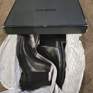 Steve Madden Montreux Black Leather Shoes | Men’s Size 10 | New in Box
